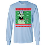 Grinch Nurse Ugly Christmas Sporty T-Shirt PINGPONG - Long Sleeve T-Shirt
