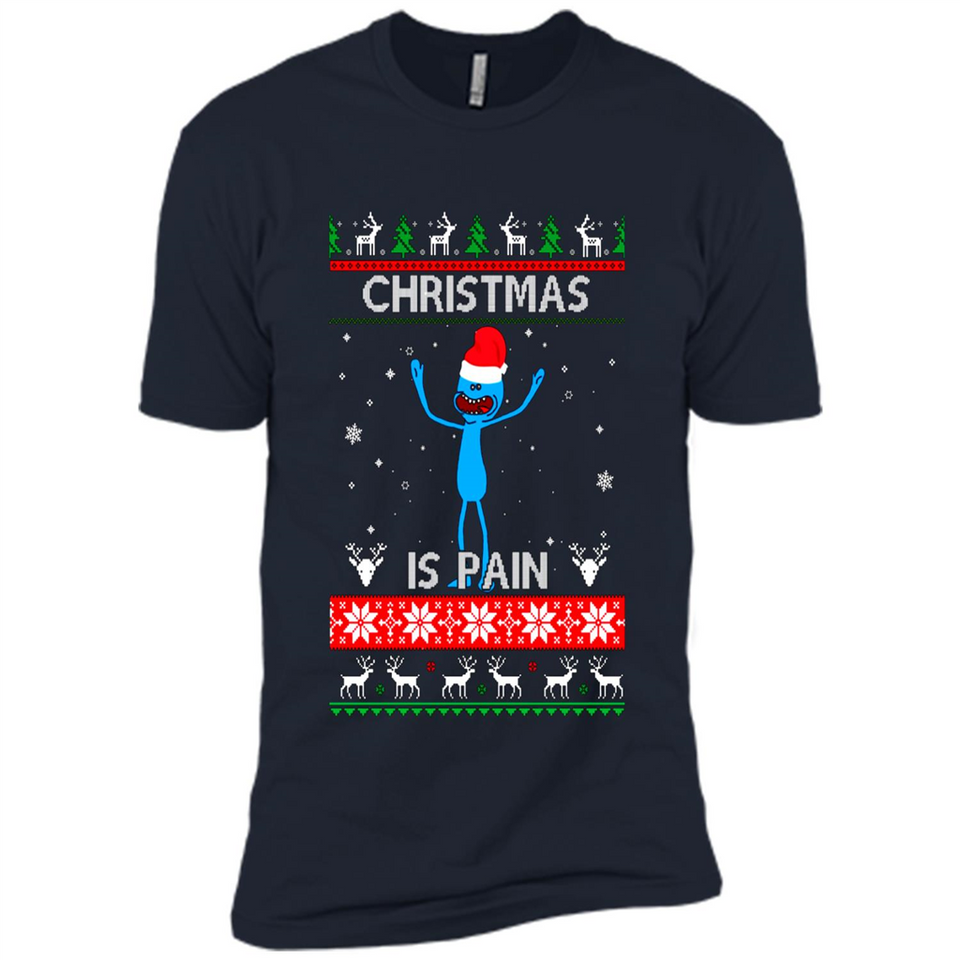 Mr Meeseeks Christmas Is Pain – Rick and Morty Christmas Sweater PINGPONG