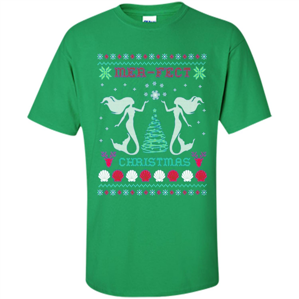 Mermaid Mer-Fect Ugly Christmas Sweater - Shirt