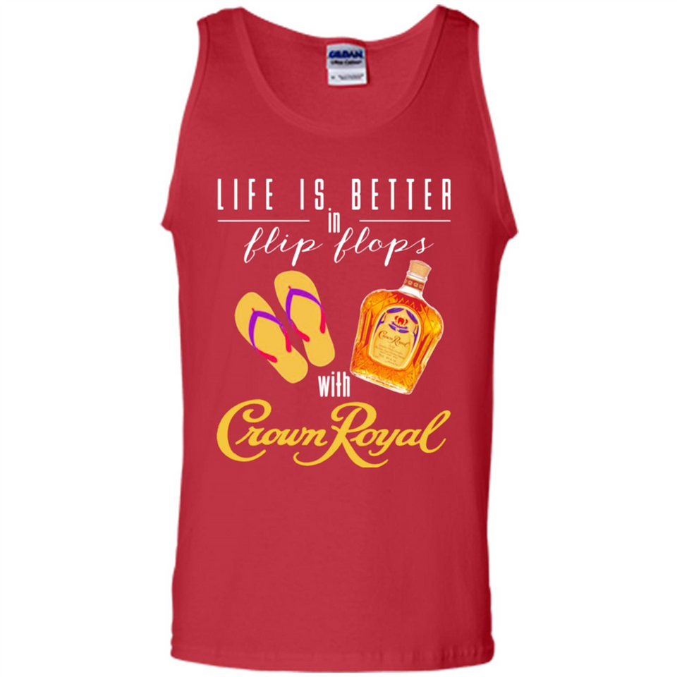 LIFE IS BETTER IN FLIP FLOPS WITH CROWN ROYAL