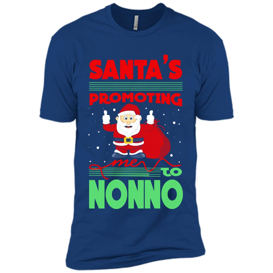Santa's Promoting Me To Nonno - Premium Short Sleeve T-Shirt