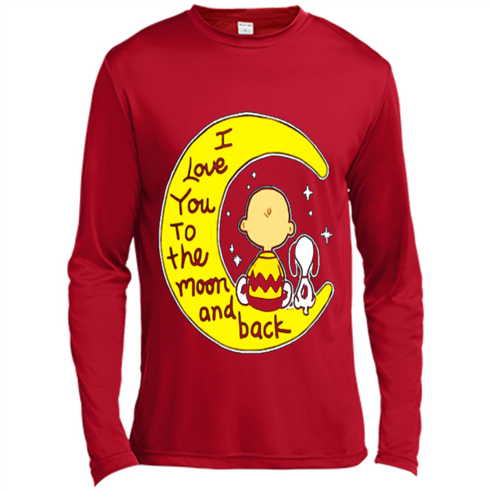 I LOVE YOU TO THE MOON AND BLACK CHARLIE BROWN AND SNOOPY
