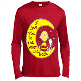 I LOVE YOU TO THE MOON AND BLACK CHARLIE BROWN AND SNOOPY