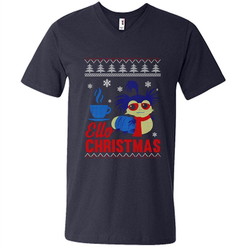 Christmas Ugly Sweater Ello Christmas - Men's V-Neck