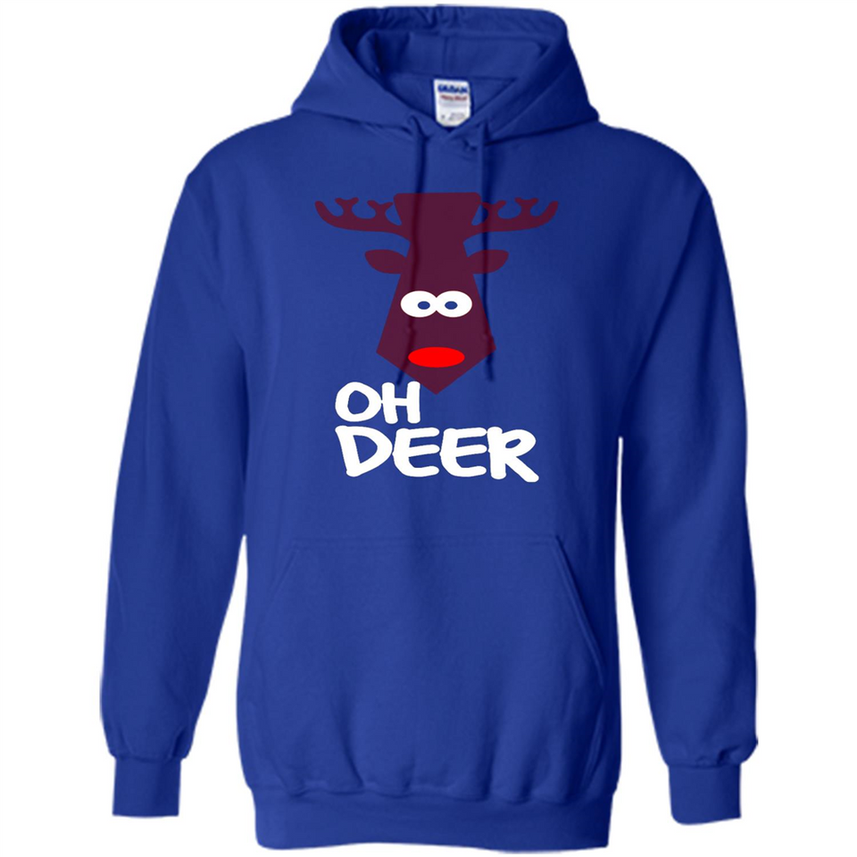 Oh Deer Christmas Reindeer Black mugs PINGPONG - Hoodie