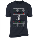 Christmas Ugly Sweater Best Cycling Ugly Christmas Sweater - Premium Short Sleeve T-Shirt