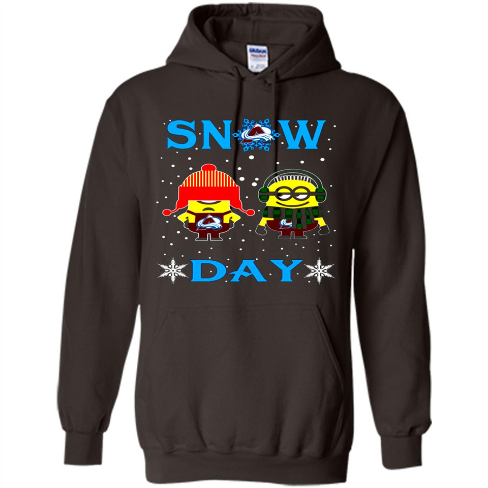 Snow Day Shirt For Colorado Avalanche Vs Minion Fans pingpong