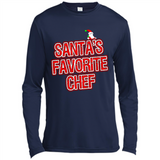 Funny Christmas Clothes - Santas Favorite Chef - Canvas Long Sleeve T-Shirt