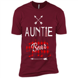 Aunt Shirt Buffalo Plaid Family Camp Bear Tee - Premium Short Sleeve T-Shirt