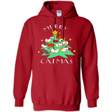 Merry Catmas Funny Cool Christmas Mug PINGPONG - Hoodie