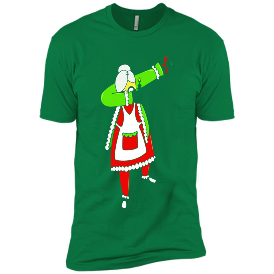 Funny Dabbing Mrs. Santa Claus Christmas Dab - Premium Short Sleeve T-Shirt