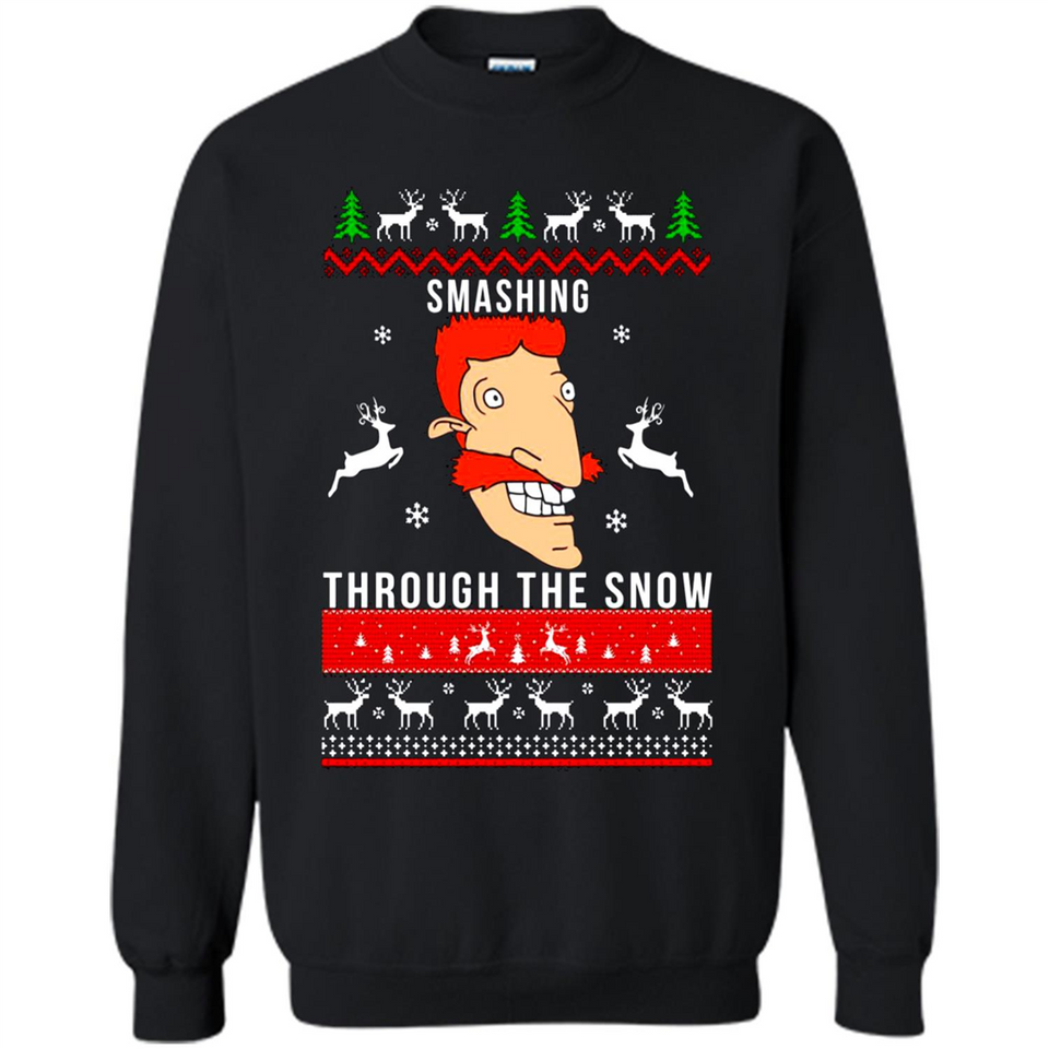 Nigel Thornberry Smashing through the snow Christmas sweatshirt PINGPONG