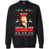 Nigel Thornberry Smashing through the snow Christmas sweatshirt PINGPONG