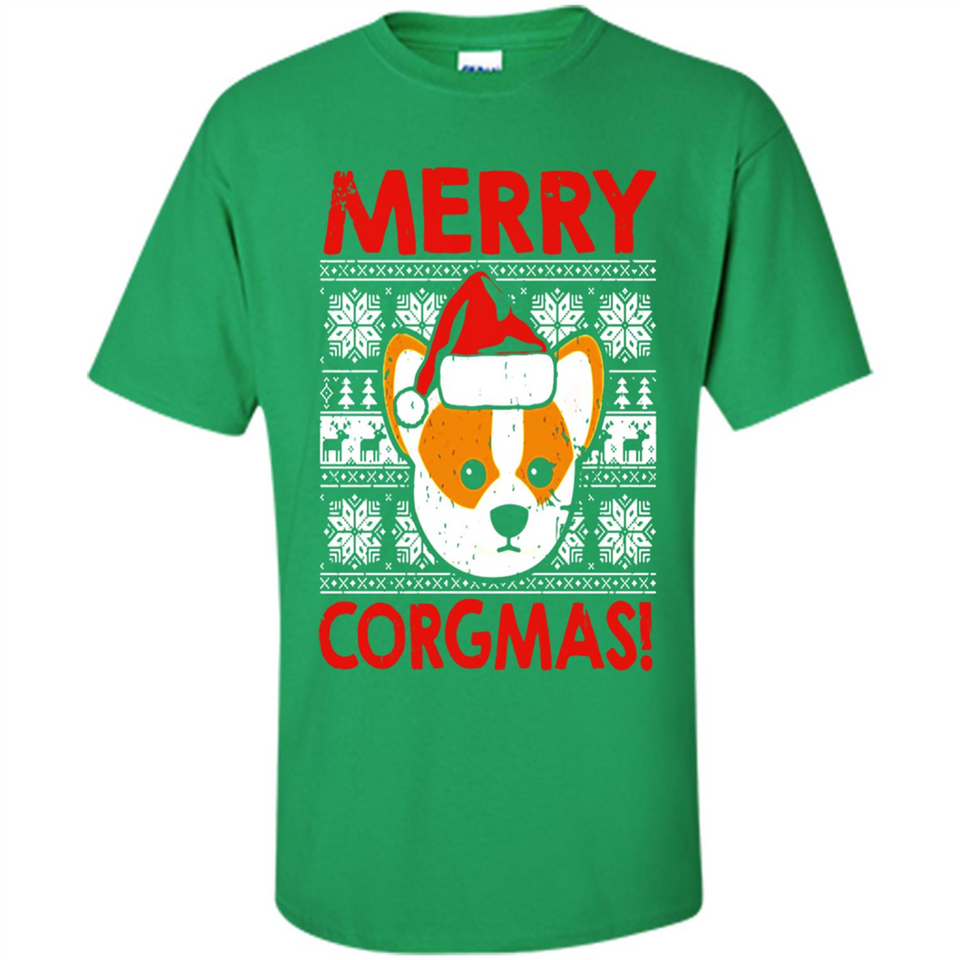 Funny Christmas Santa Corgi Dog Merry Corgmas - Shirt