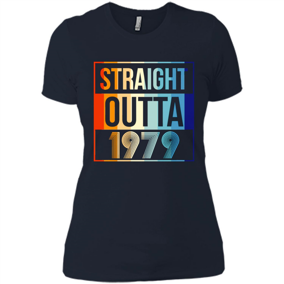 Retro Straight Outta 1979 39 Years Old - Ladies' Boyfriend T-Shirt