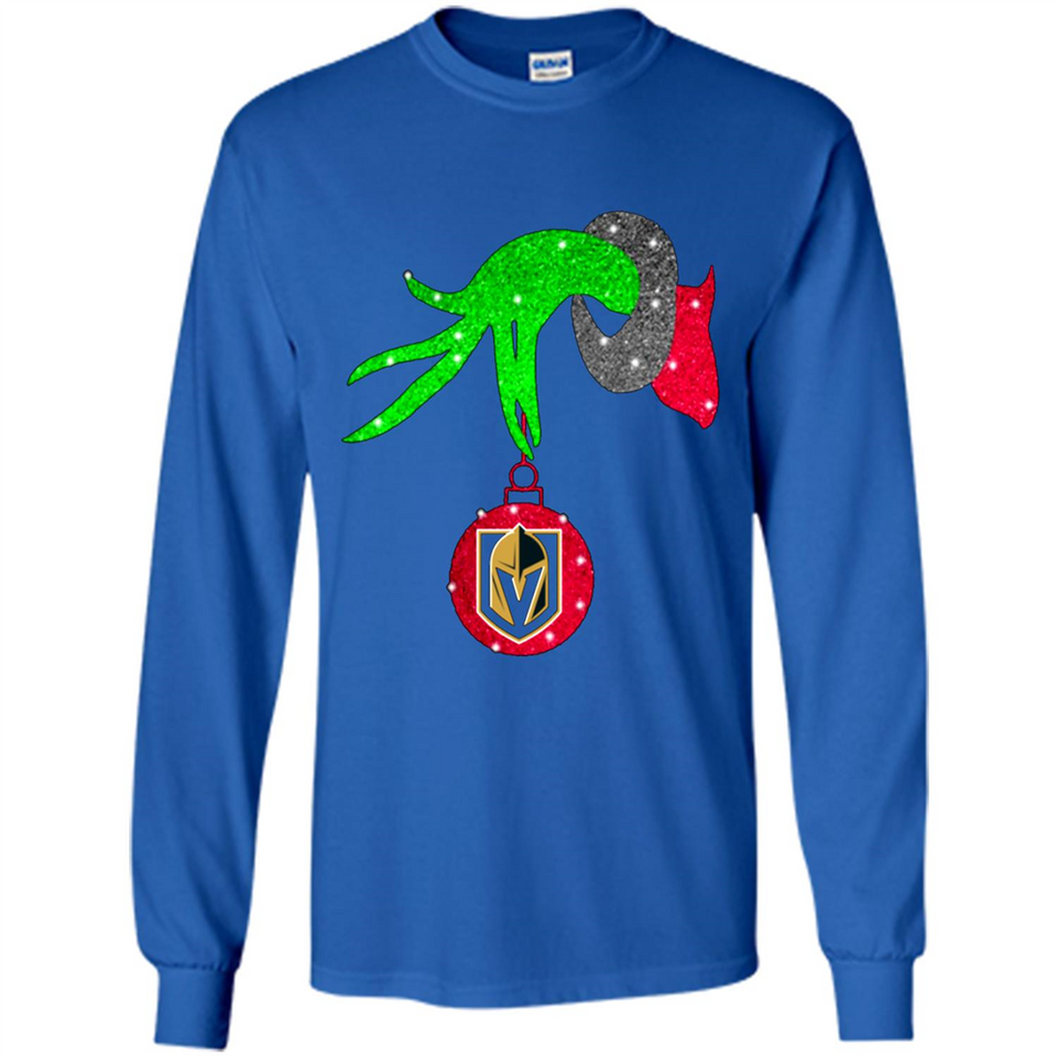 GRINCH HAND HOLDING GOLDEN KNIGHTS GLITTER CHRISTMAS PINGPONG