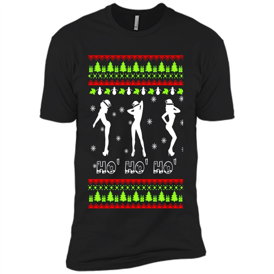 Ho Ho Ho Santa's Helpers Christmas - Premium Short Sleeve T-Shirt