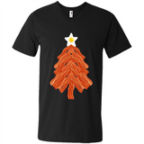 Bacon & Eggs Over Easy Fried Food Breakfast Xmas Tree Foodie - Men's V-Neck