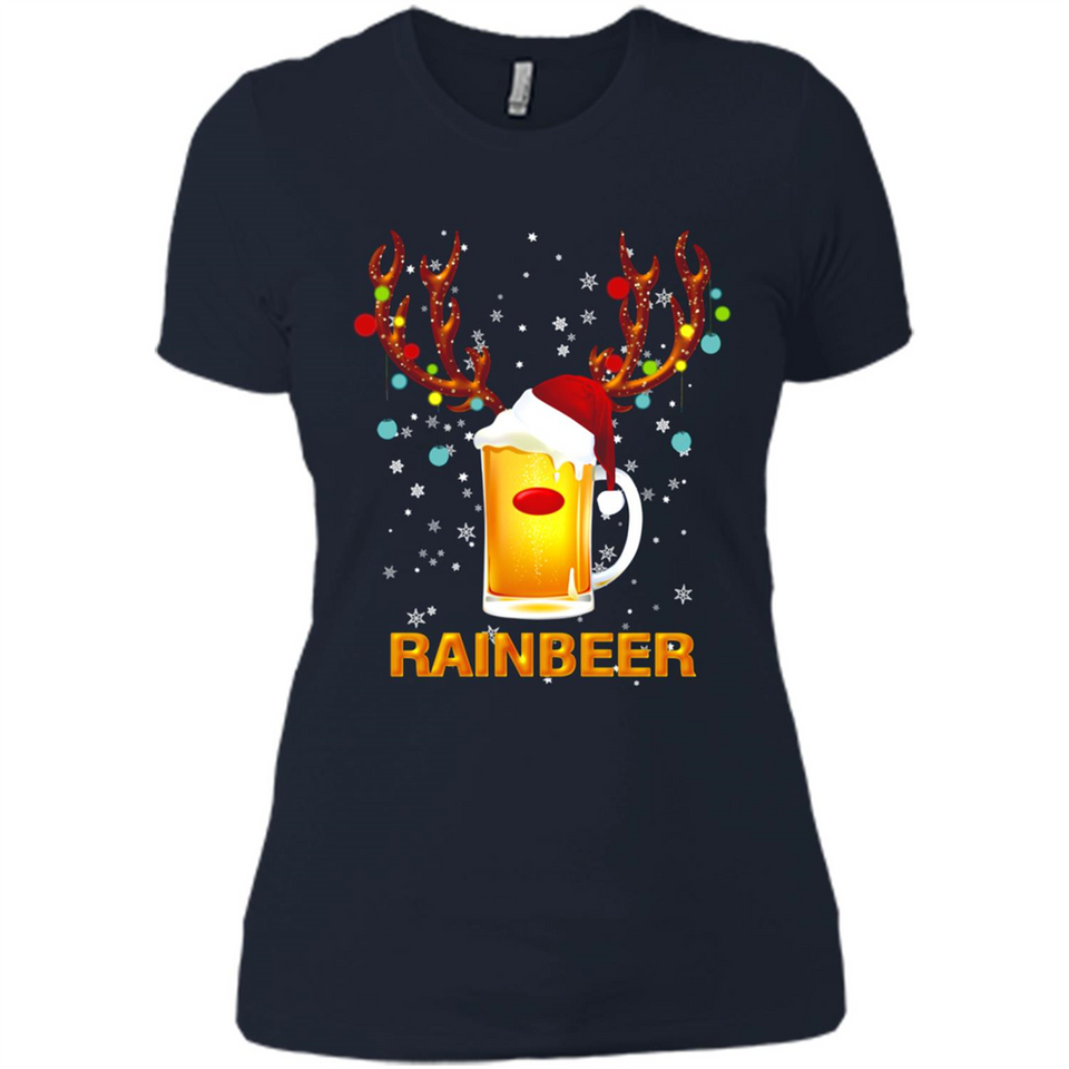 Rainbeer Funny Reindeer Beer Lover