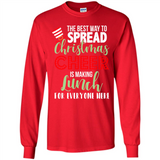 Spread Christmas Cheer Lunch Family Xmas Gift Ls - Long Sleeve T-Shirt