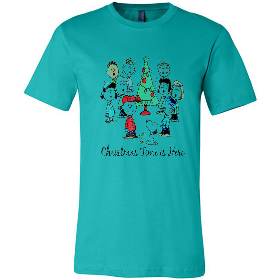 Snoopy Christmas Time Is Here Sporty T-Shirt - Canvas Unisex T-Shirt