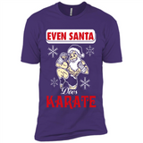 Even Santa Does Karate - Funny Karate - Premium Short Sleeve T-Shirt