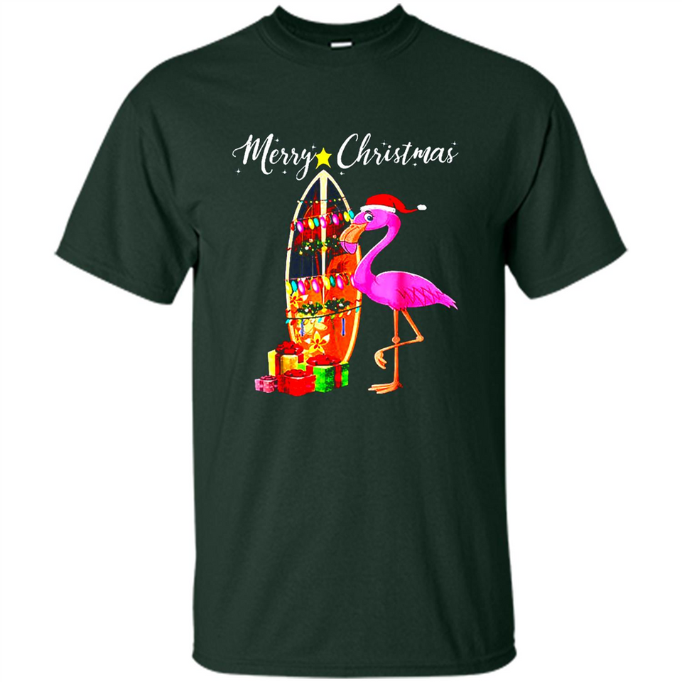 Flamingo Christmas Shirt, Merry Christmas Shirt , Flamingo - Shirt