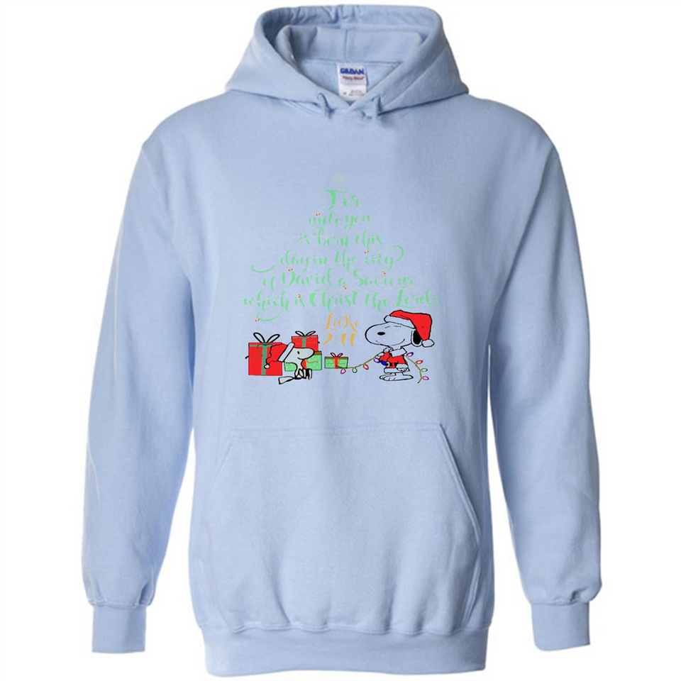 Snoopy Merry Christmas with Christmas tree T-Shirt - Hoodie