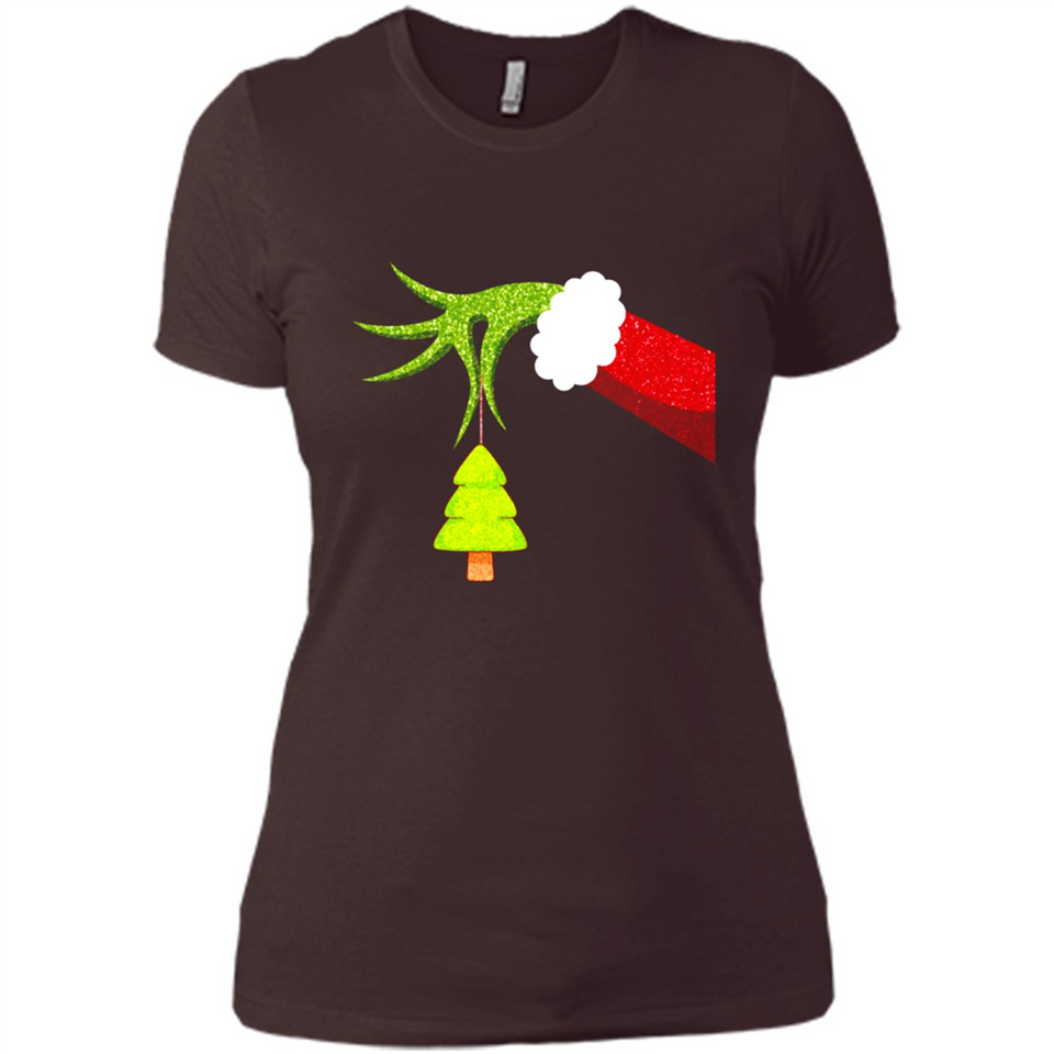 Funny Grinch Hand Holding Christmas Tree Ornament Christmas PING PONG