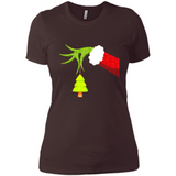 Funny Grinch Hand Holding Christmas Tree Ornament Christmas PING PONG