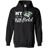 Green Bay Packers Football My Heart is on that Field - Hoodie