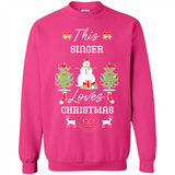 This Singer Loves Christmas Tree Shirt with Snowman