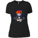 Calgary Flames Halloween The Nightmare Before Christmas - Ladies' Boyfriend T-Shirt