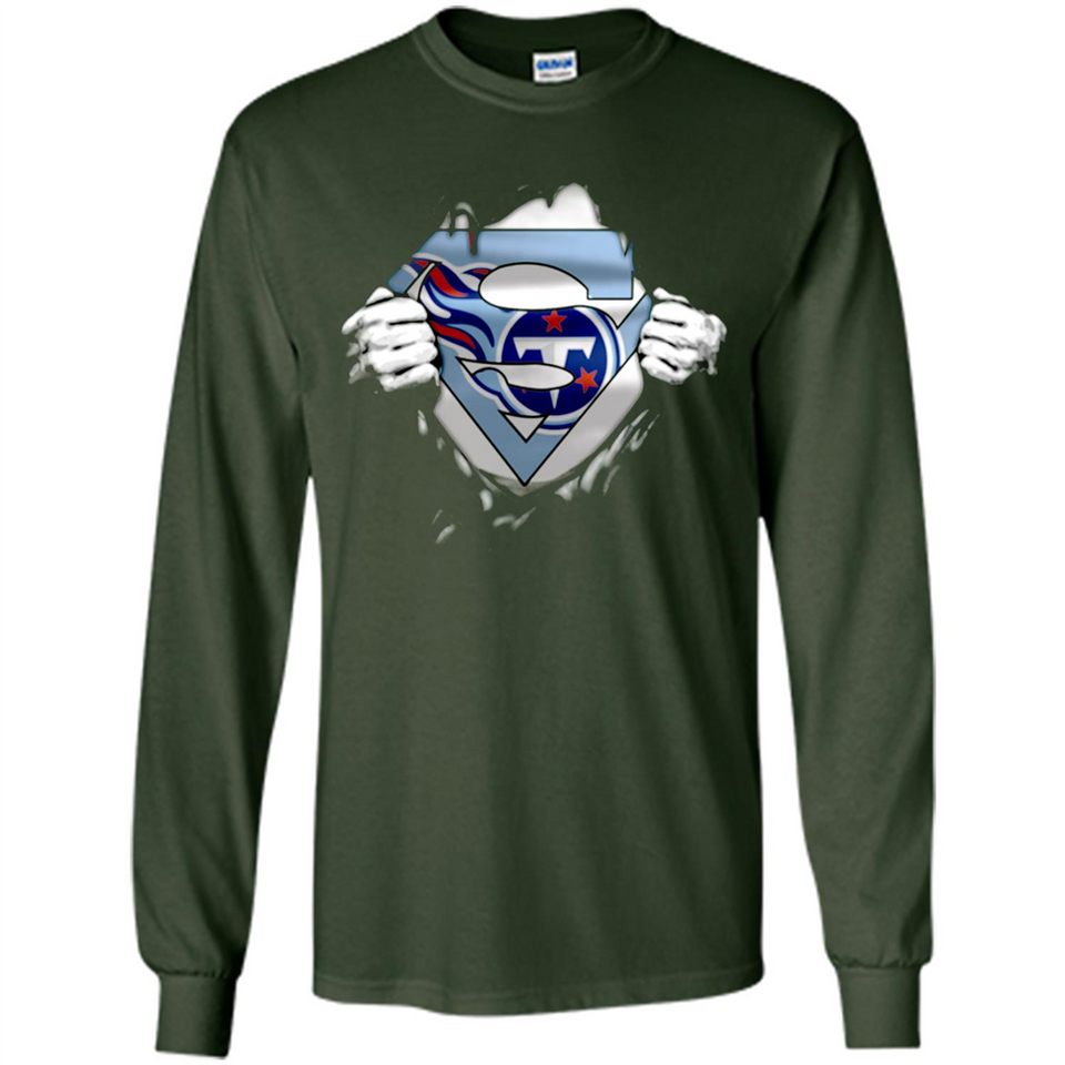Tennessee Titans And Superman Fans - Long Sleeve T-Shirt