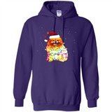 Pomeranian Santa Lights Christmas Dog Xmas Sweatshirt - Hoodie
