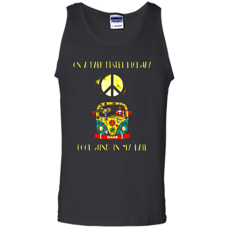 Peace-On A Dark Desert Highway Cool Wind In My Hair Shirt PINGPONG - Tank Top