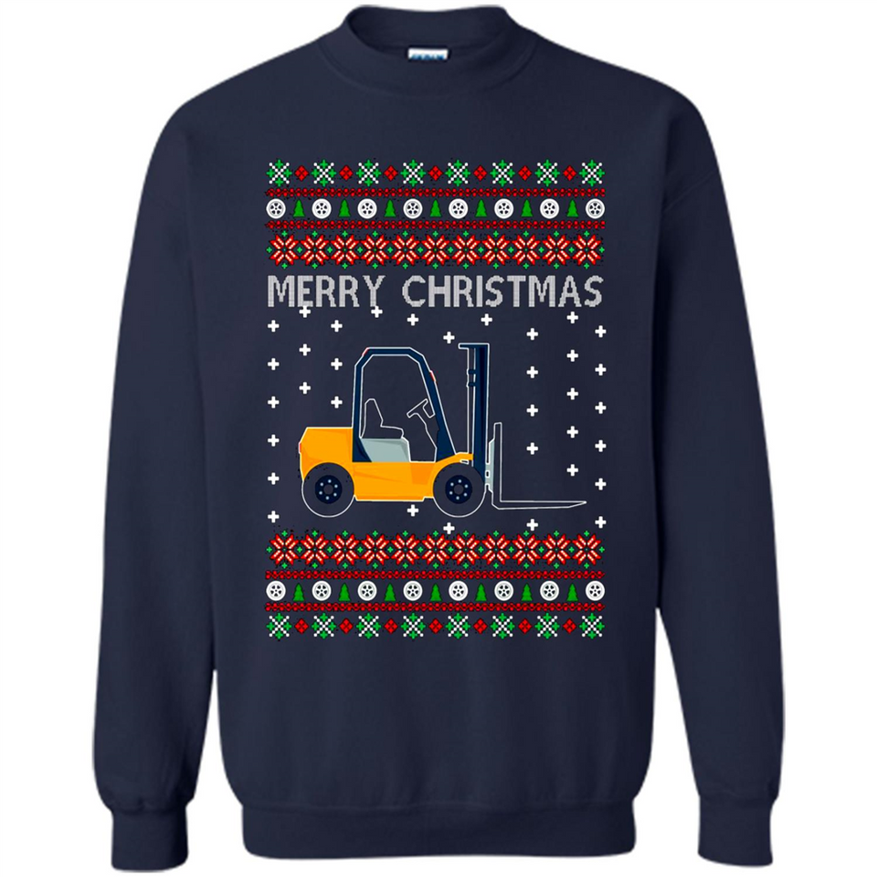 Merry Christmas Forklift ugly sweatshirt PINGPONG