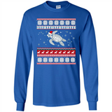Sea Turtle Ugly Christmas T-Shirt - Long Sleeve T-Shirt