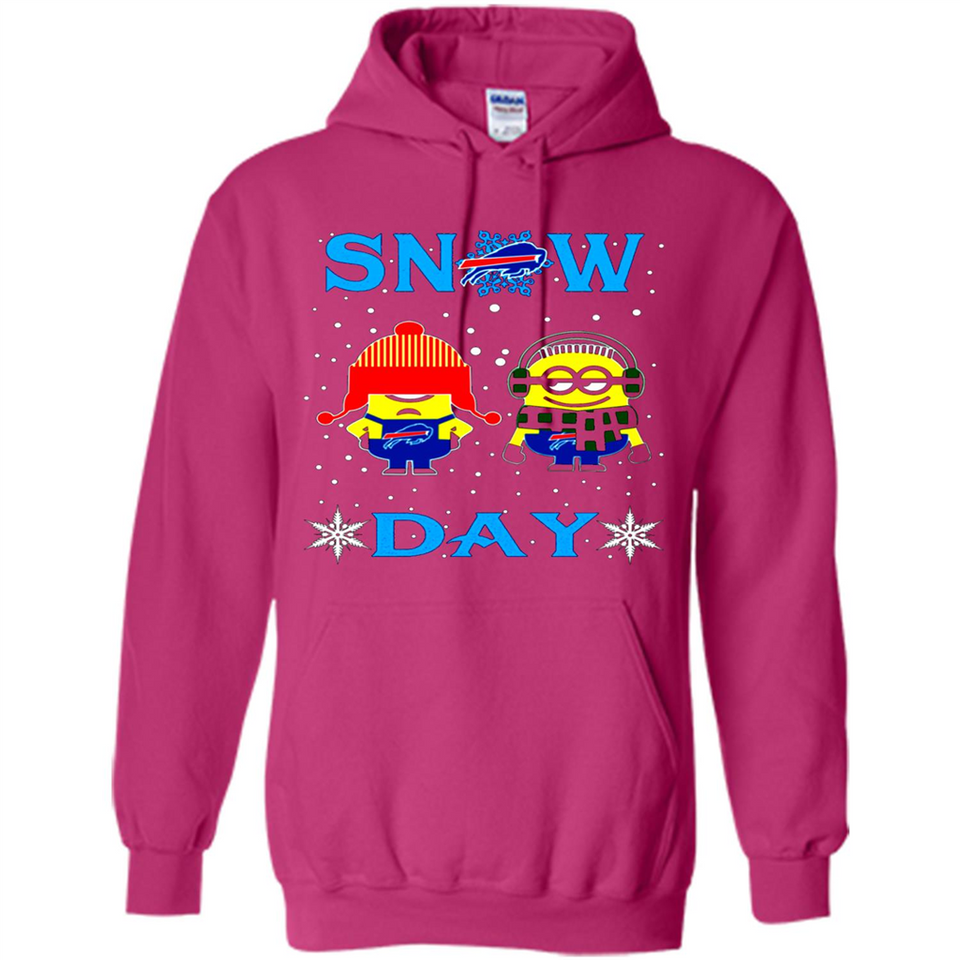 Snow Day Shirt For Buffalo Bills Vs Minion Fans pingpong