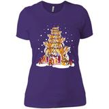 Tiger Christmas Tree Funny Merry Christmas - Ladies' Boyfriend T-Shirt