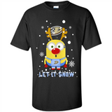 Minion Anaheim Ducks Ugly Christmas Sweater Let it Snow - Shirt