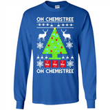 Oh Chemistree, Oh Chemistree Christmas Ugly Sweater - Long Sleeve T-Shirt
