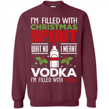 Christmas Gift Shirt Christmas Spirit Vodka Santa - Sweatshirt
