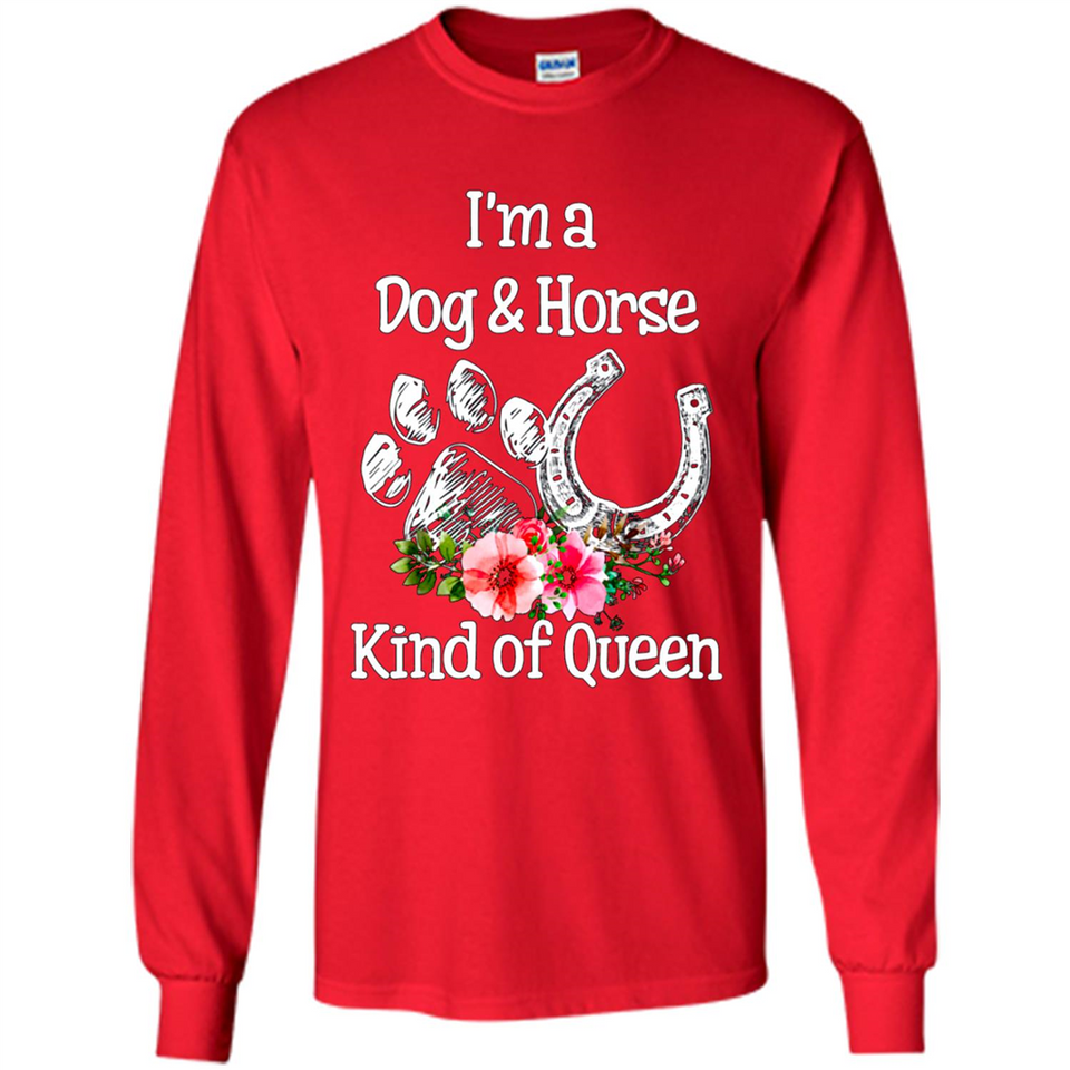 I'm A Dog & Horse Shirt Animal Lover Gift