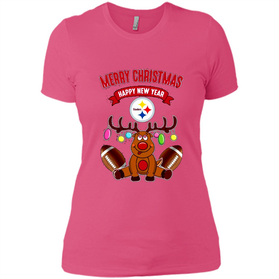 Pittsburgh Steelers NFL Reindeer Funny Merry Christmas And Happy New Year