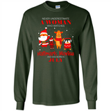 Never Underestimate A July Woman Watches Hallmark Movies Sweatshirt - Long Sleeve T-Shirt