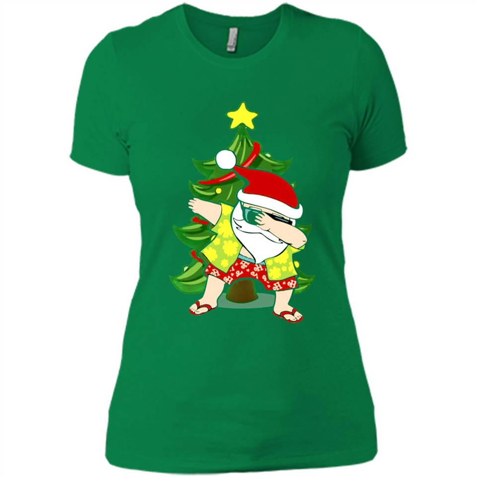 Dabbing Santa Christmas In July - Ladies' Boyfriend T-Shirt