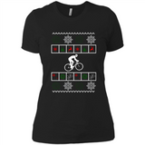 Christmas Ugly Sweater Best Cycling Ugly Christmas Sweater - Ladies' Boyfriend T-Shirt
