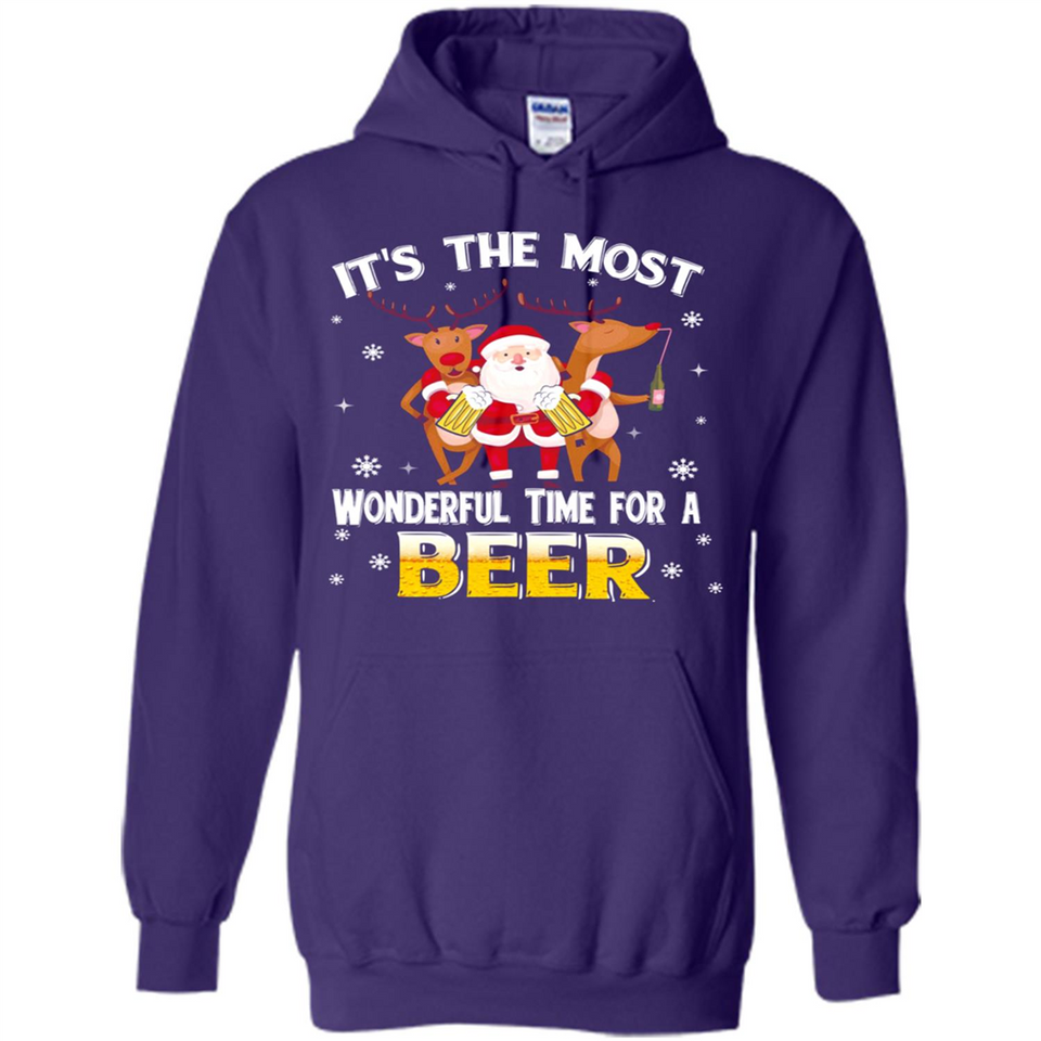 Its The Most Wonderful Time for a Beer - Hoodie