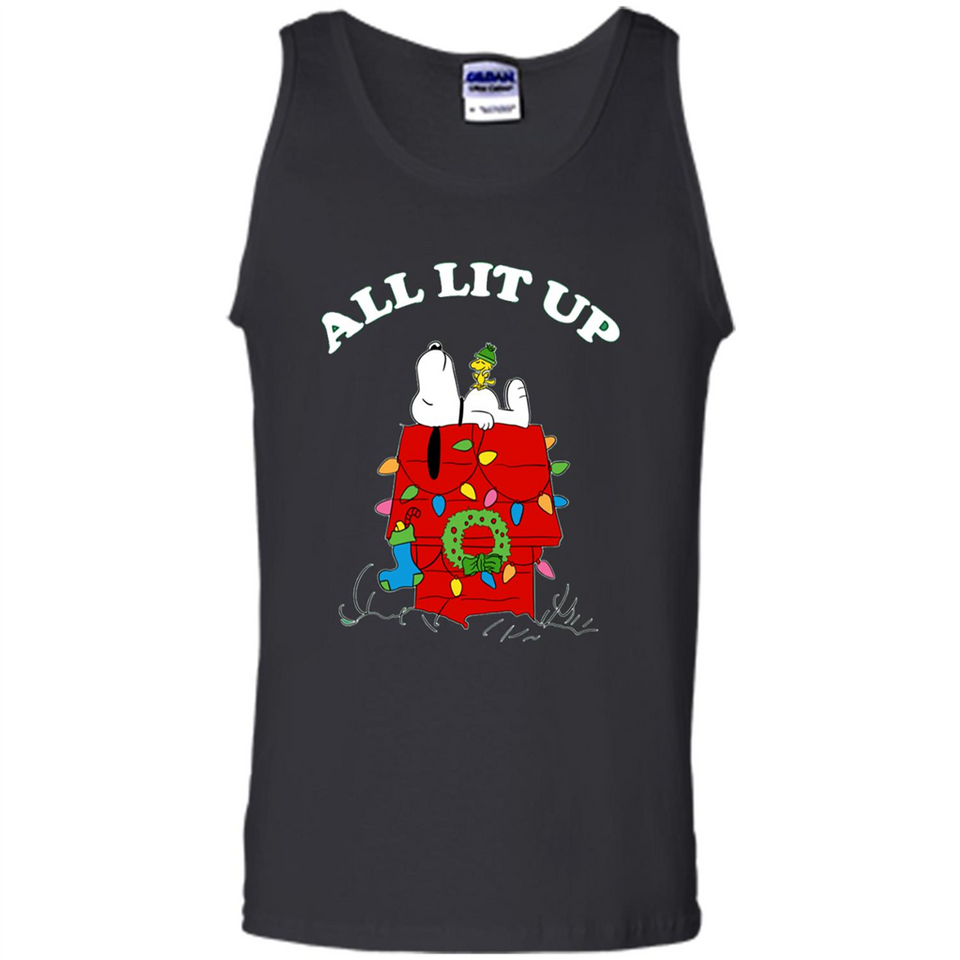 Peanuts By Schulz Snoopy Young Men_s Christmas - Tank Top